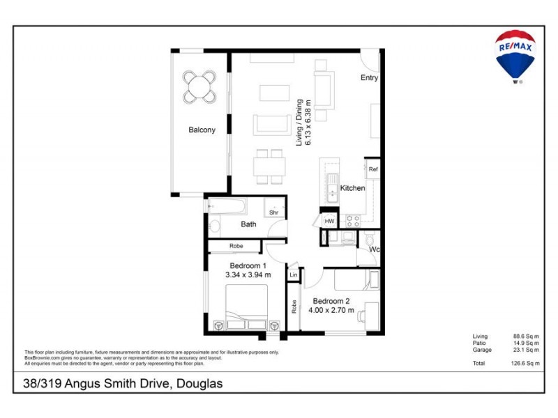 38/319 Angus Smith Drive, Douglas QLD 4814 Floorplan