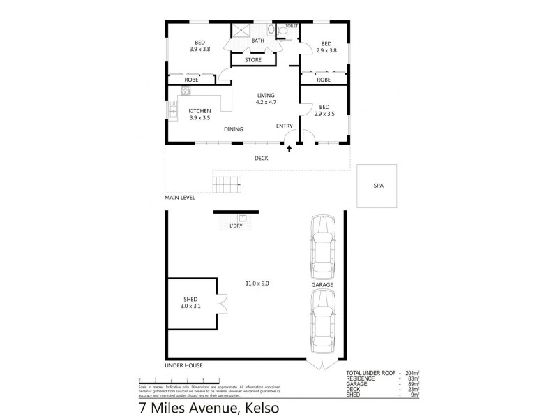 7 Miles Avenue, Kelso QLD 4815 Floorplan