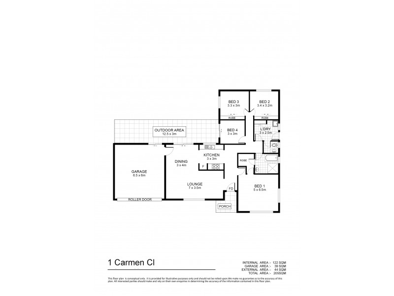 11 Carmen Close, Yabulu QLD 4818 Floorplan