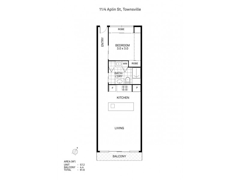 11/4 Aplin Street, Townsville City QLD 4810 Floorplan