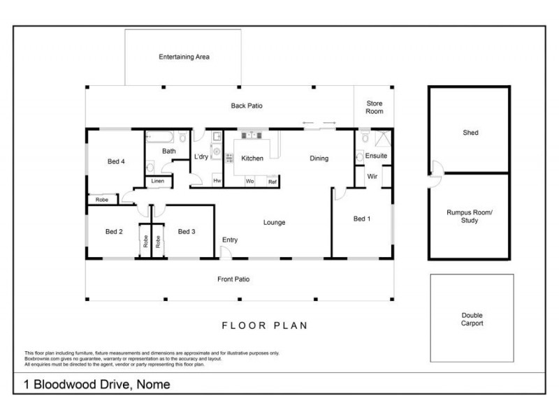 1 Bloodwood Drive, Nome QLD 4816 Floorplan