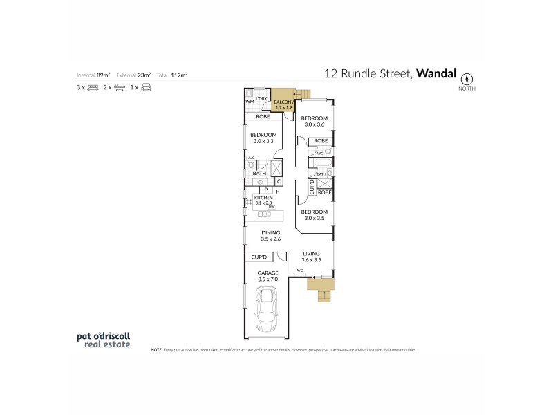 12 Rundle Street, Wandal QLD 4700 Floorplan