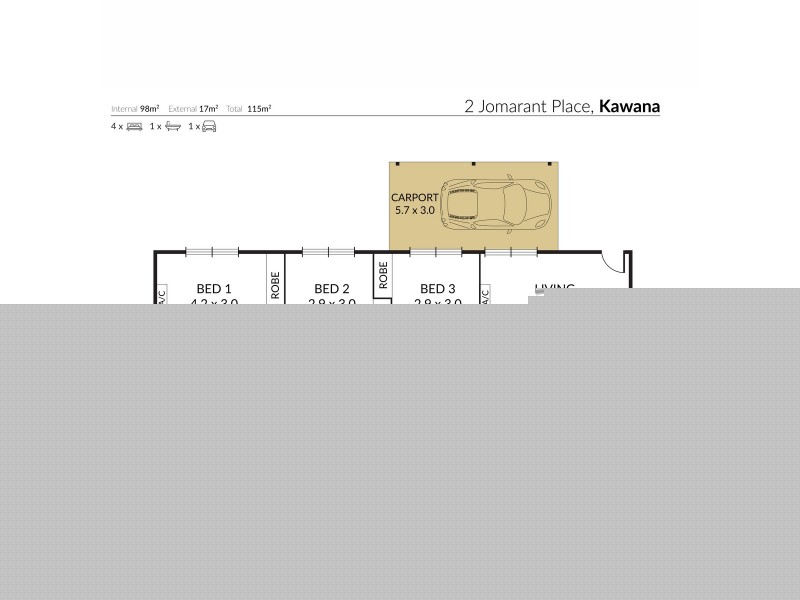 2 Jomarant Place, Kawana QLD 4701 Floorplan