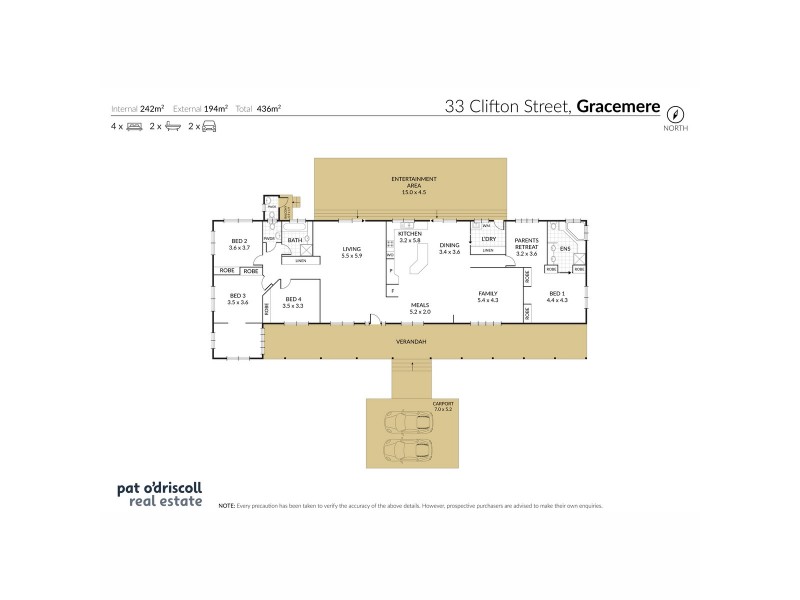 33 Clifton Street, Gracemere QLD 4702 Floorplan