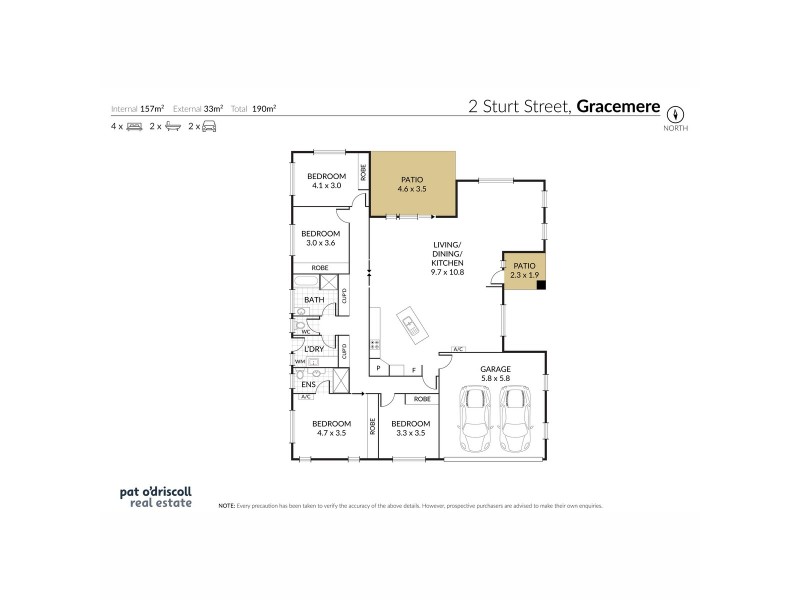 2 Sturt Court, Gracemere QLD 4702 Floorplan