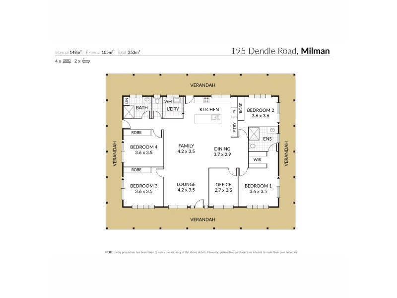195 Dendles Road, Milman QLD 4702 Floorplan
