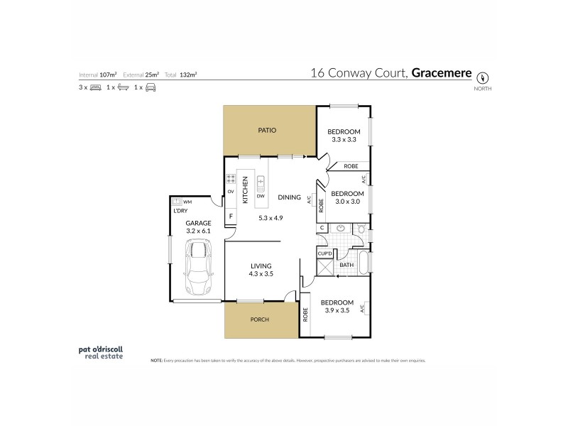 16 Conway Court, Gracemere QLD 4702 Floorplan