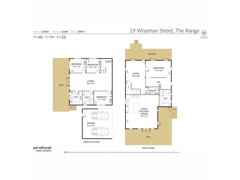 19 Wiseman Street, The Range QLD 4700 Floorplan