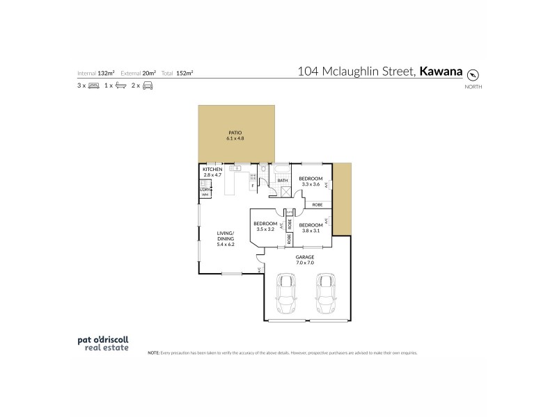 104 McLaughlin Street, Kawana QLD 4701 Floorplan
