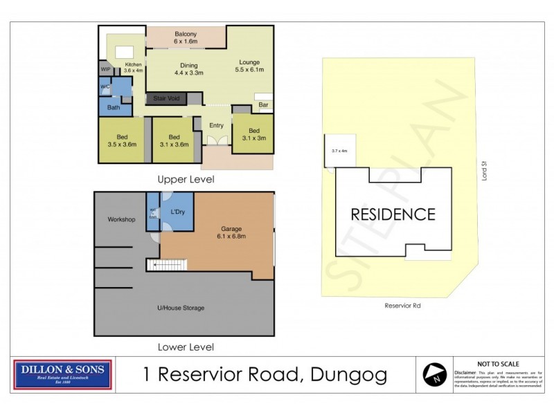 1 Reservoir Road, Dungog NSW 2420 Floorplan