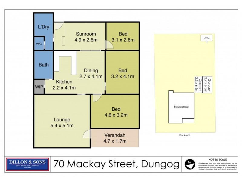 70 Mackay Street, Dungog NSW 2420 Floorplan