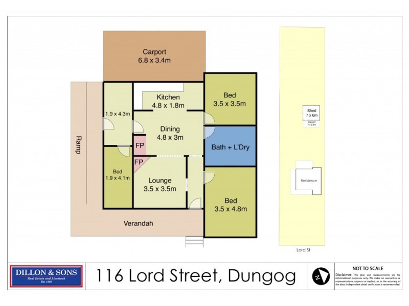 116 Lord Street, Dungog NSW 2420 Floorplan
