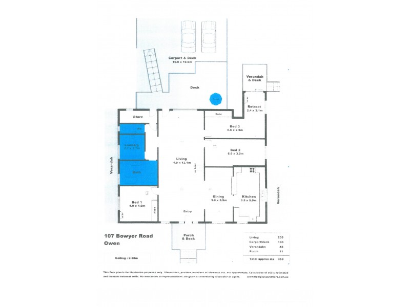 107 Bowyer Road, Owen SA 5460 Floorplan