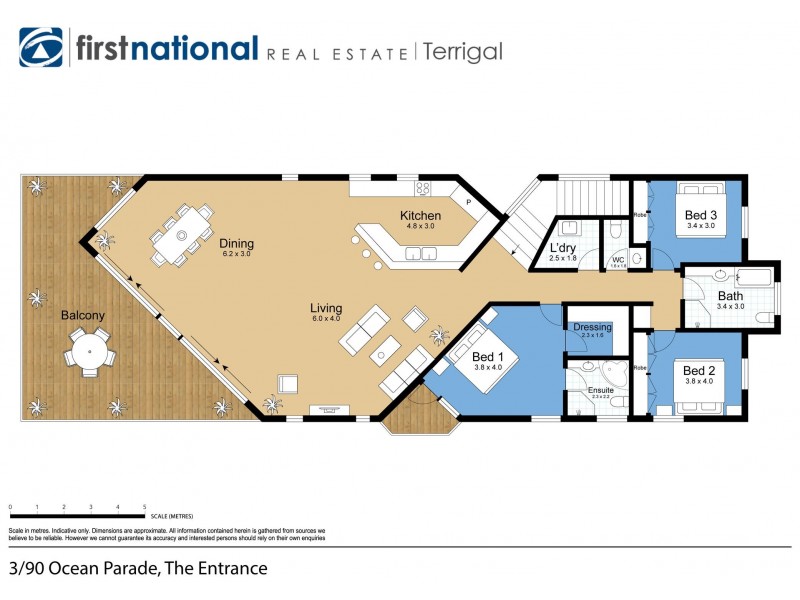 3/90 Ocean Parade, The Entrance NSW 2261 Floorplan