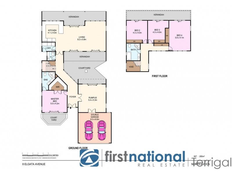 8 Elgata Avenue, North Avoca NSW 2260 Floorplan