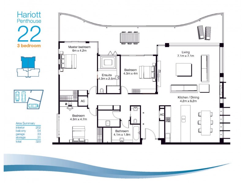 22/50 Ocean Parade, The Entrance NSW 2261 Floorplan