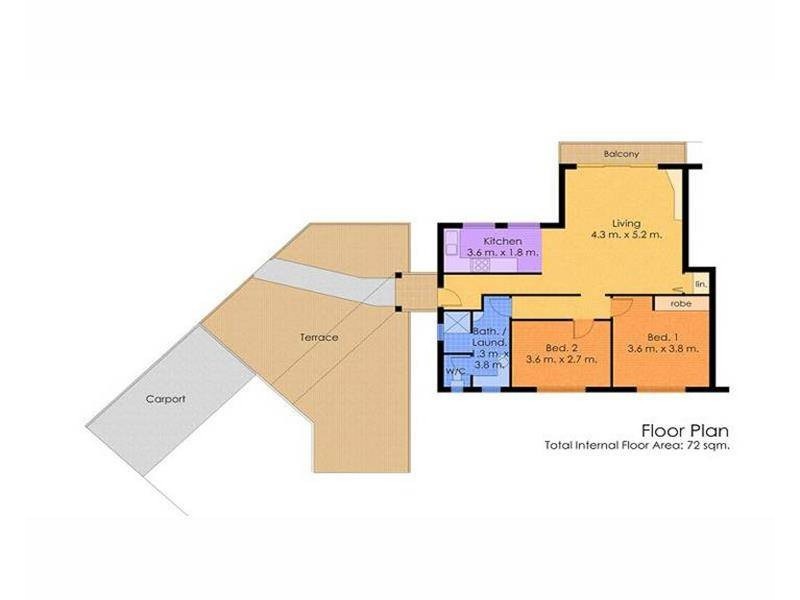 6/6 Hillview Crescent, The Hill NSW 2300 Floorplan