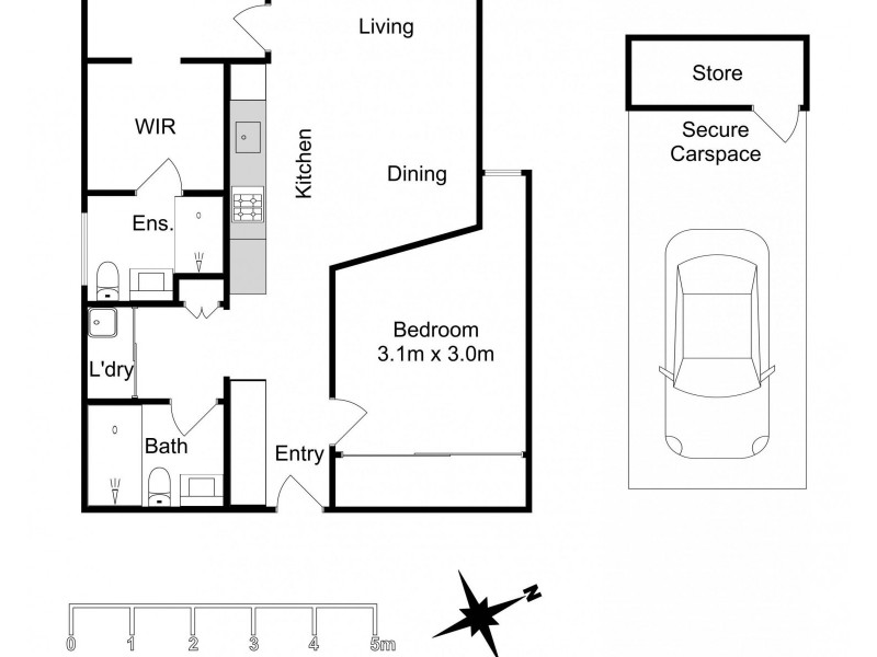 804/11 Charles Street, Wickham NSW 2293 Floorplan