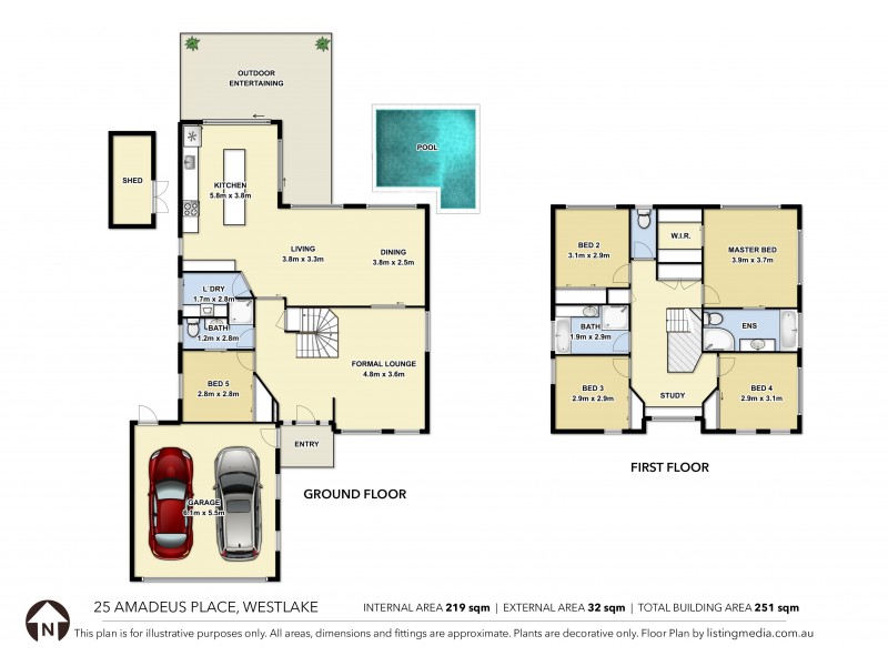 25 Amadeus Place, Westlake QLD 4074 Floorplan
