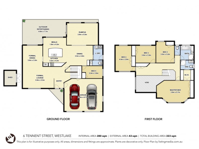 6 Tennent Street, Westlake QLD 4074 Floorplan
