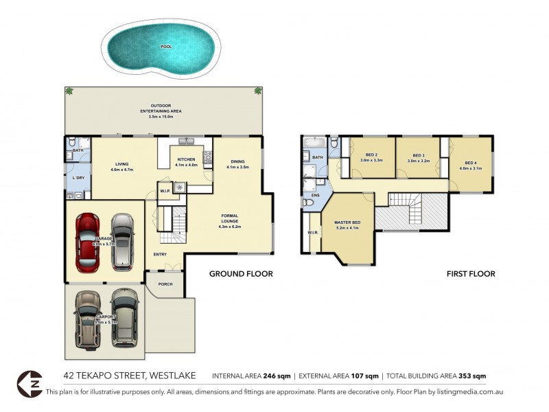 42 Tekapo Street, Westlake QLD 4074 Floorplan