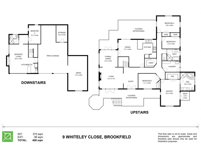 9 Whiteley Close, Brookfield QLD 4069 Floorplan