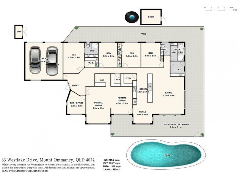 33 Westlake Drive, Mount Ommaney QLD 4074 Floorplan