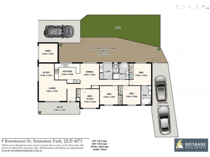 9 Rosemount Street, Sinnamon Park QLD 4073 Floorplan