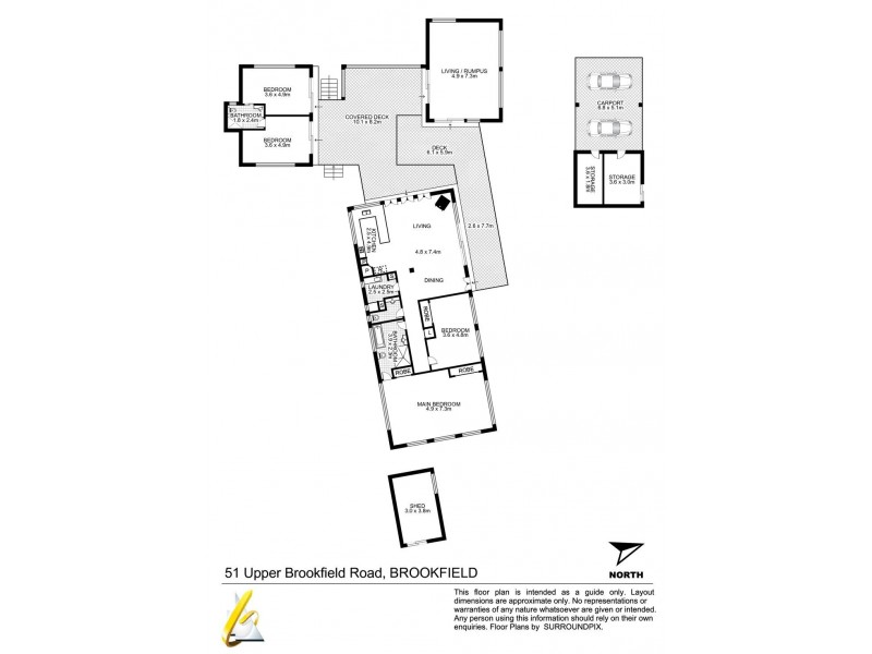 51 Upper Brookfield Road, Brookfield QLD 4069 Floorplan