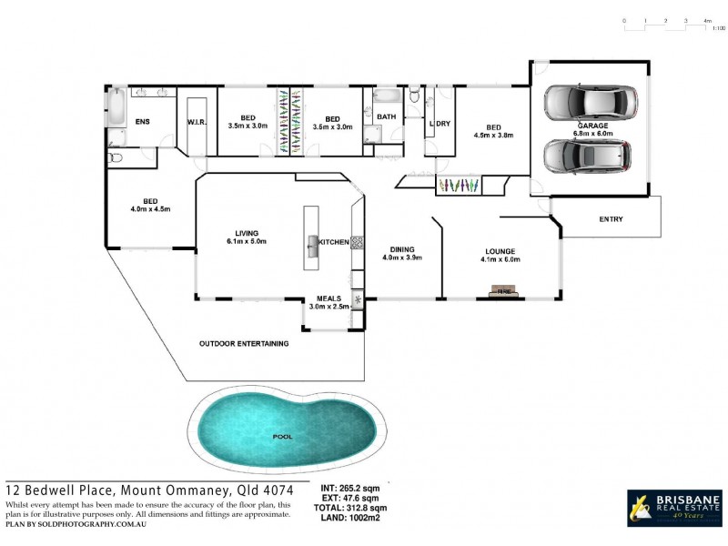12 Bedwell Place, Mount Ommaney QLD 4074 Floorplan