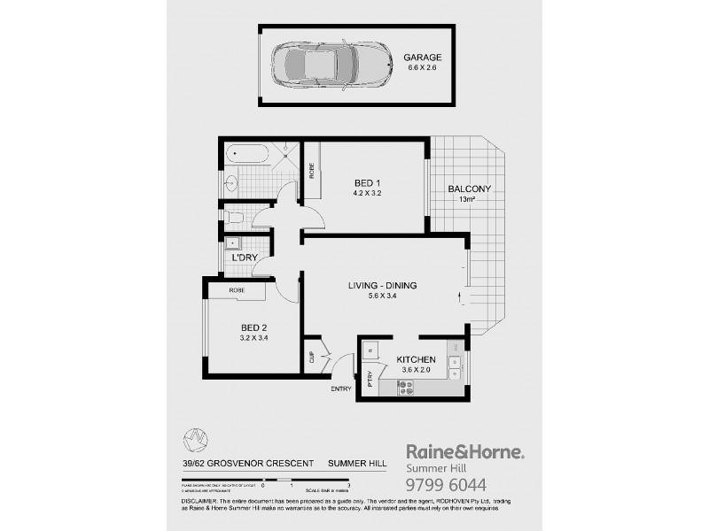 39/62 Grosvenor Crescent, Summer Hill NSW 2130 Floorplan