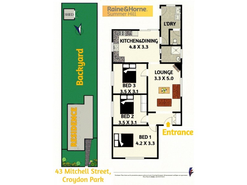 43 Mitchell Street, Croydon Park NSW 2133 Floorplan