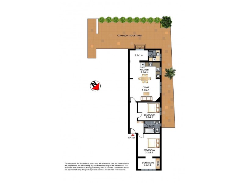 2/5 Ramsgate Avenue, Bondi Beach NSW 2026 Floorplan