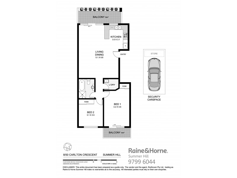 8/50 Carlton Crescent, Summer Hill NSW 2130 Floorplan