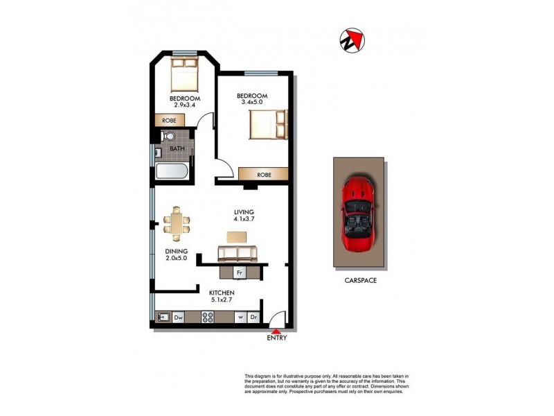 7/22 Ocean Avenue, Double Bay NSW 2028 Floorplan