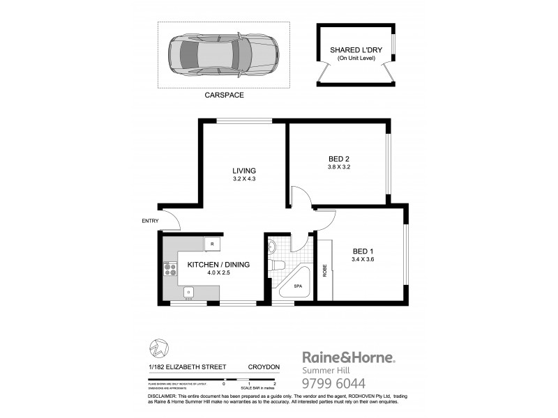 1/182 Elizabeth Street, Croydon NSW 2132 Floorplan