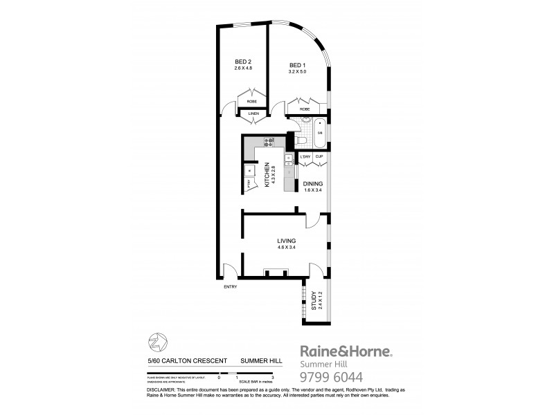 5/60 Carlton Crescent, Summer Hill NSW 2130 Floorplan