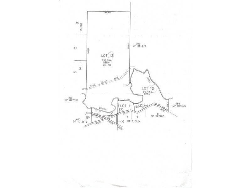 Lot 12, 13, 81, Bottle Creek Road, Bonalbo NSW 2469