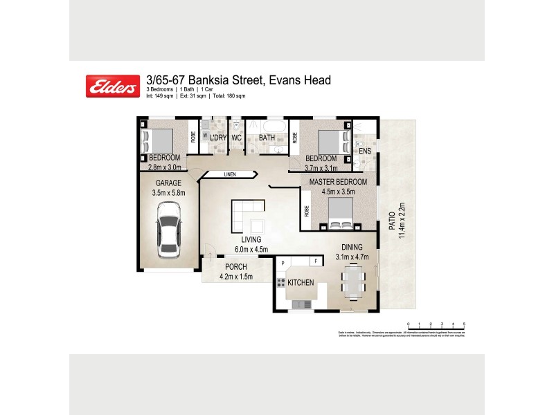 3/65-67 Banksia Street, Evans Head NSW 2473 Floorplan