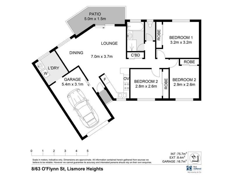 8/63 O’Flynn Street, Lismore Heights NSW 2480 Floorplan