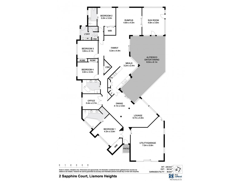 2 Sapphire Court, Lismore Heights NSW 2480 Floorplan
