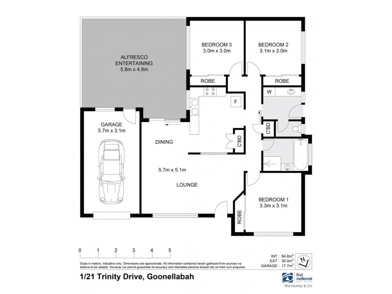 1/21 Trinity Drive, Goonellabah NSW 2480 Floorplan