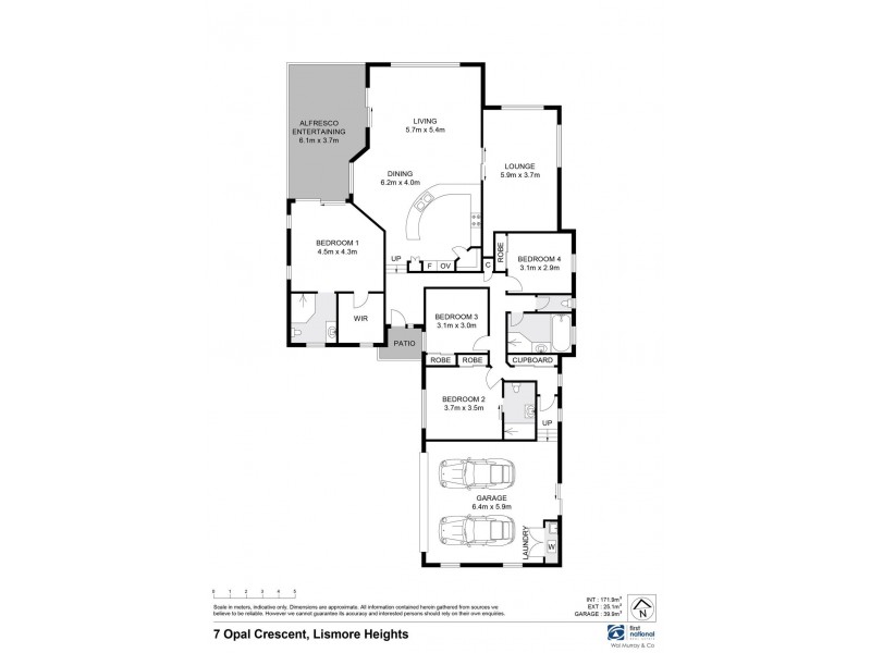 7 Opal Crescent, Lismore Heights NSW 2480 Floorplan