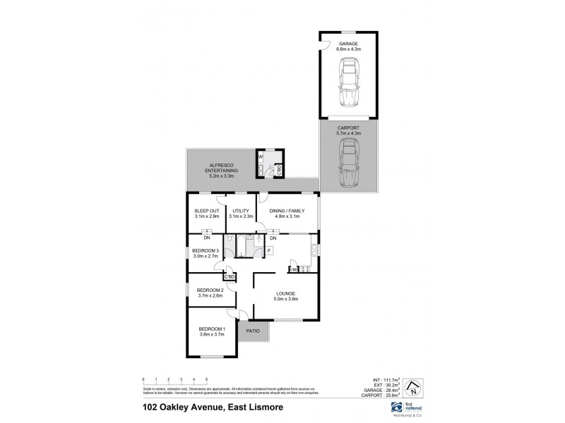 102 Oakley Avenue, East Lismore NSW 2480 Floorplan