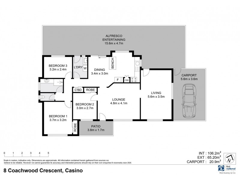 8 Coachwood Crescent, Casino NSW 2470 Floorplan