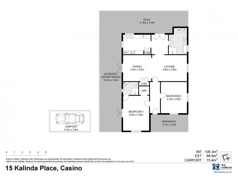 15 Kalinda Place, Casino NSW 2470 Floorplan