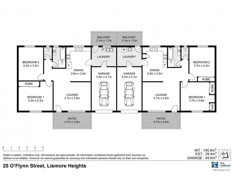 1 & 2/25  O’Flynn Street, Lismore Heights NSW 2480