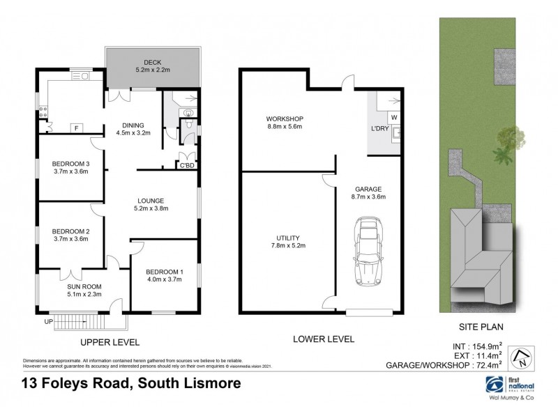 13 Foleys Road, South Lismore NSW 2480 Floorplan