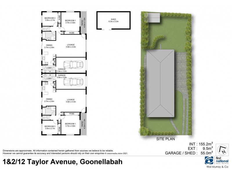 1 & 2/12 Taylor Avenue, Goonellabah NSW 2480 Floorplan