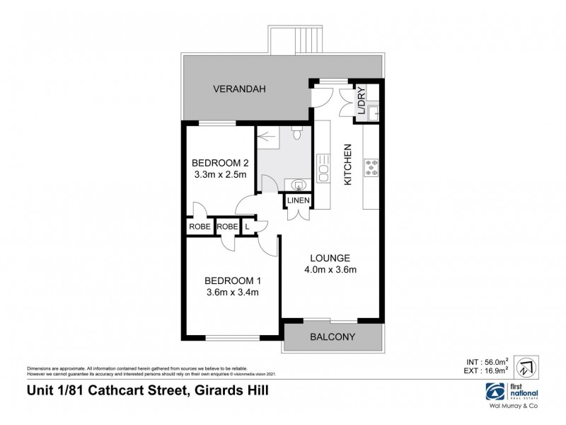 1/81  Cathcart Street, Girards Hill NSW 2480 Floorplan